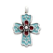 La Rosa Enamel Cross