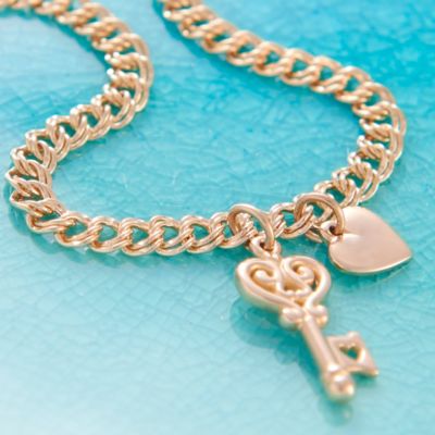 Light Double Curb Charm Bracelet - James Avery