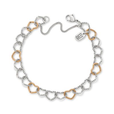 Twisted Wire Connected Hearts Charm Bracelet - James Avery