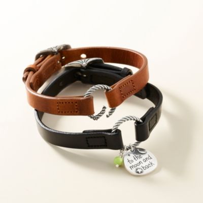 leather charm bracelets