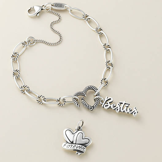 View Larger Image of Changeable Heart Charm Bracelet