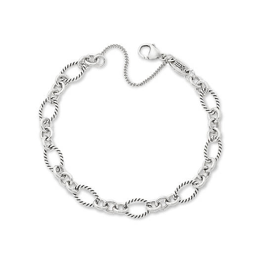 View Larger Image of Oval Twist Charm Bracelet