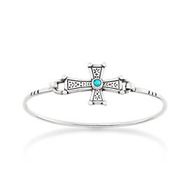 Mission Cross Hook-On Bracelet with Turquoise