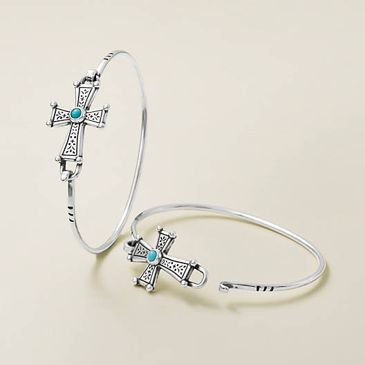 View Larger Image of Mission Cross Hook-On Bracelet with Turquoise