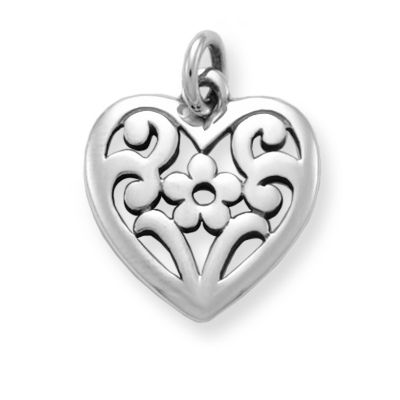 Floral Heart Charm - James Avery