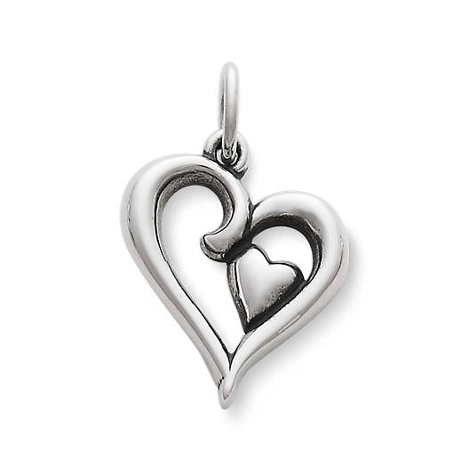 James Avery Love Heart Charm Retired Sterling Silver