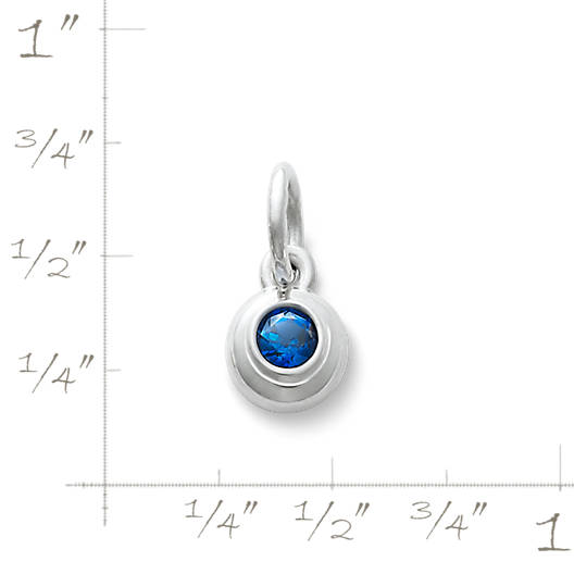 View Larger Image of Avery Remembrance Pendant with Lab-Created Blue Sapphire