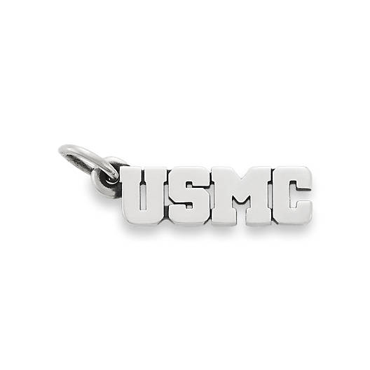 Sterling Silver 13x19mm says USMC Wife Marine Corp Military Charm! 