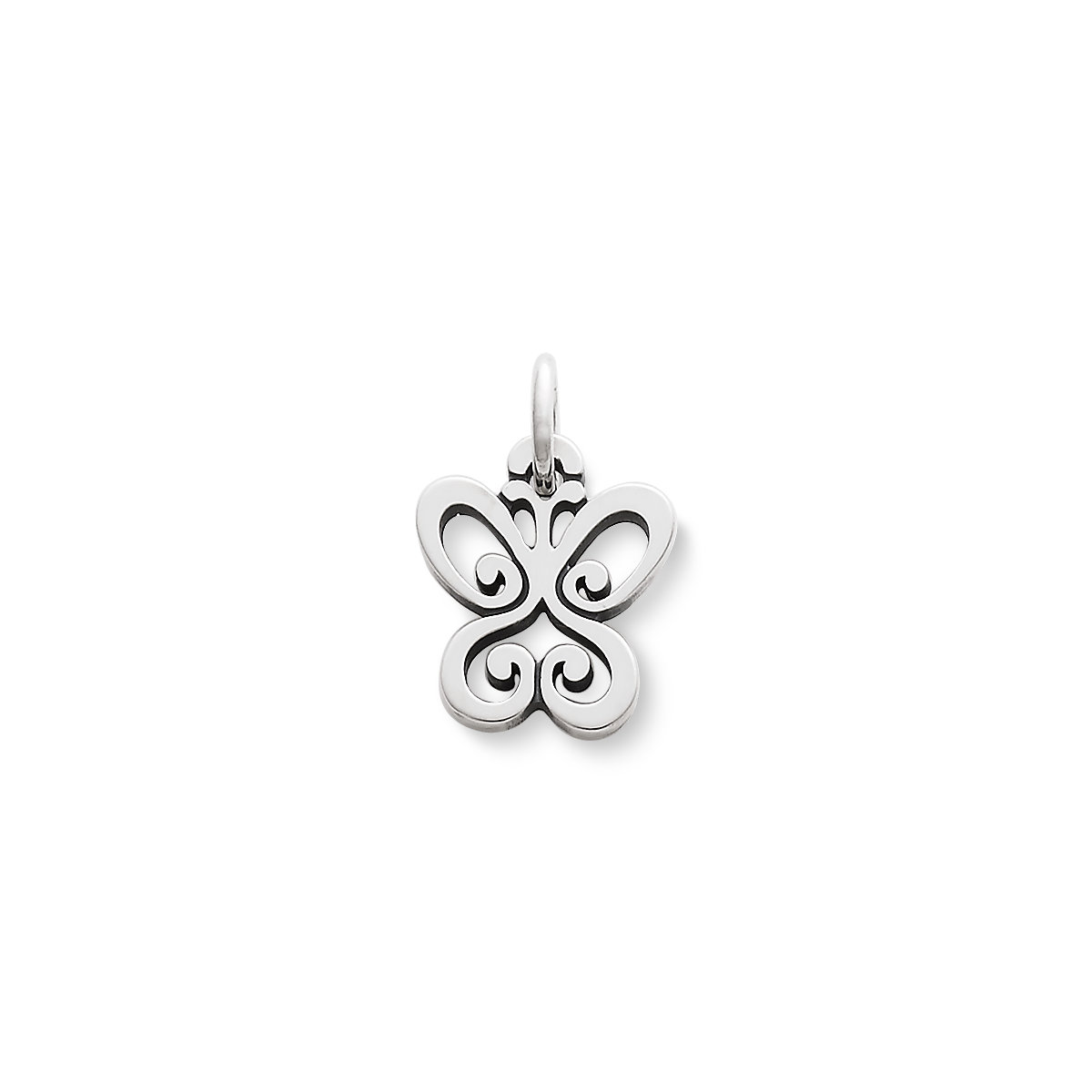 Open Butterfly Charm Silver Charm Silver Pendant Butterfly Pendant Silver Butterfly Charm Butterfly Charm