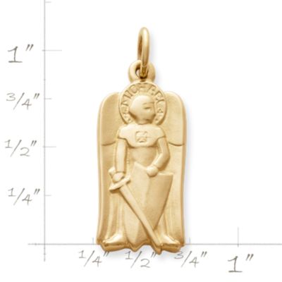 st michael engravable pendant