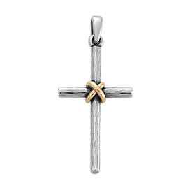 Forged Cross with Gold Wrap