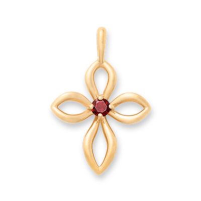 Avery Remembrance Birthstone Cross Pendant thumbnail 7