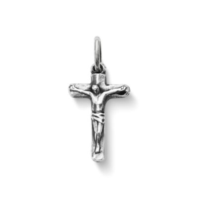 Small Chiseled Crucifix Charm thumbnail 6