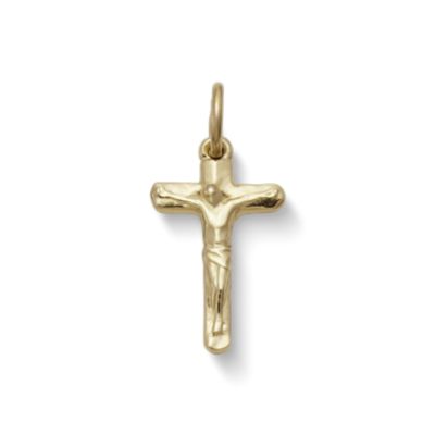 Small Chiseled Crucifix Charm thumbnail 7