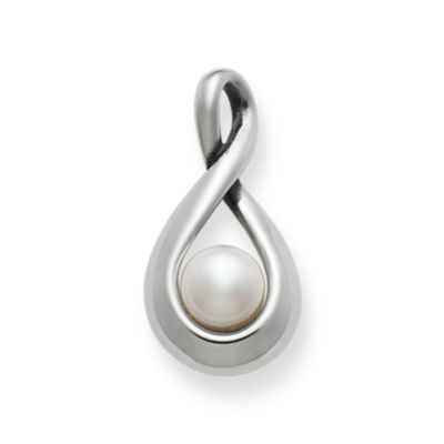 Graceful Twist Pendant with Cultured Pearl thumbnail 6