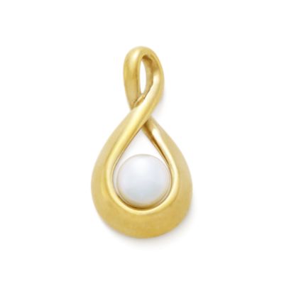 Graceful Twist Pendant with Cultured Pearl thumbnail 7