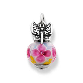Mariposa Finial with Pink Blossom Charm
