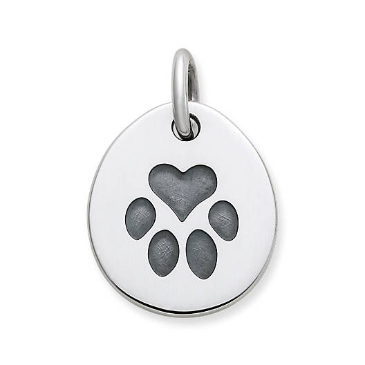 View Larger Image of Heart Paw Pet Tag Charm