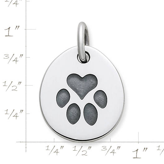 View Larger Image of Heart Paw Pet Tag Charm