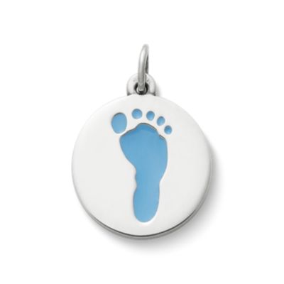 Enamel Baby Boy Footprint Charm James Avery