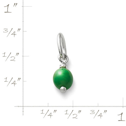View Larger Image of Green Glass Enhancer Bead