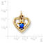 View Larger Image of Avery Remembrance Heart Pendant with Lab-Created Blue Sapphire