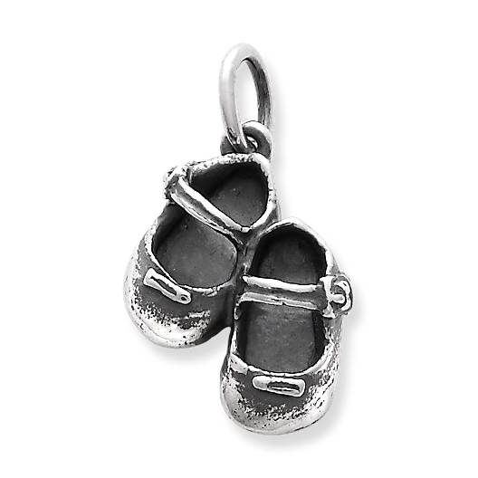 View Larger Image of Lil' Girl Baby Shoes Charm