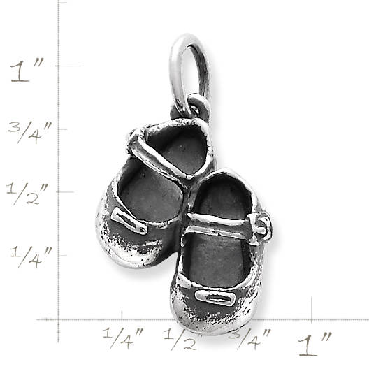 View Larger Image of Lil' Girl Baby Shoes Charm