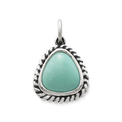 silver turquoise pendant