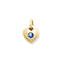 View Larger Image of Keepsake Heart Charm with Lab-Created Blue Sapphire
