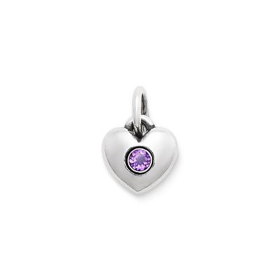 Keepsake Heart Charm with Amethyst James Avery