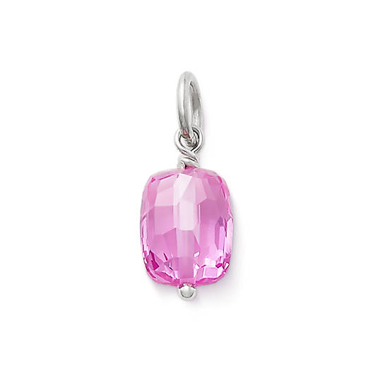 Faceted Lab-Created Pink Sapphire Gemstone Bead Pendant - James Avery