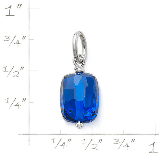 View Larger Image of Faceted Lab-Created Blue Spinel Gemstone Bead Pendant