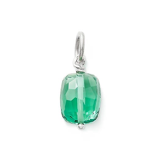 View Larger Image of Faceted Lab-Created Green Amethyst Gemstone Bead Pendant