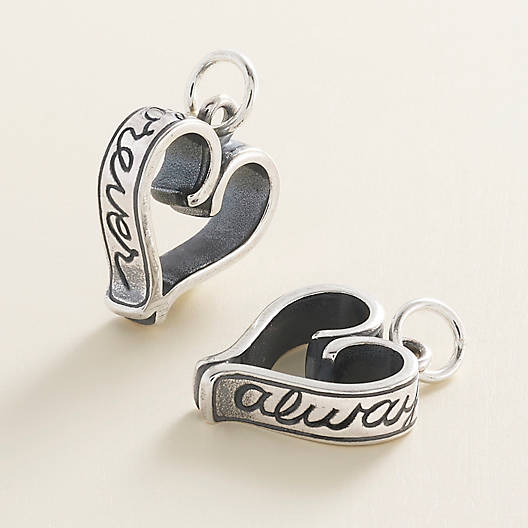 View Larger Image of Forever and Always Heart Charm