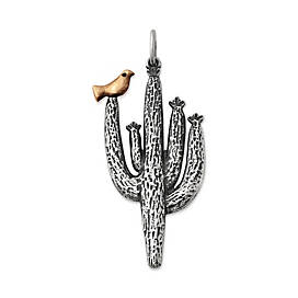 Saguaro Cactus with Bird Pendant
