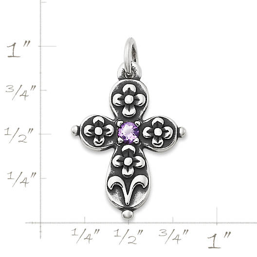 View Larger Image of Floret Cross with Amethyst