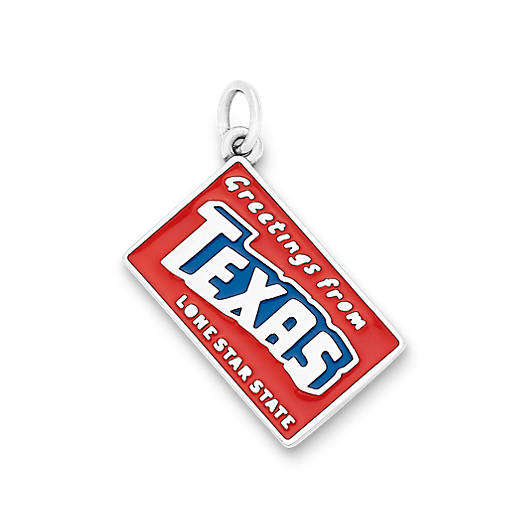 View Larger Image of Enamel "Greetings from Texas" Charm