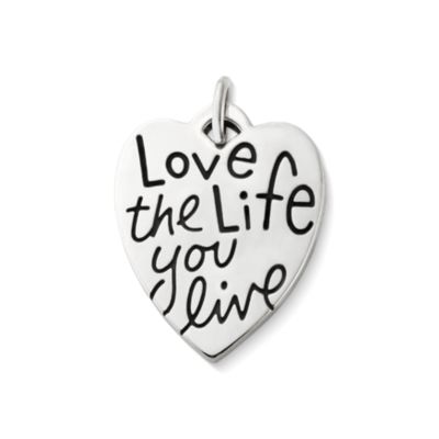 Love The Life You Live Charm James Avery