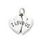 View Larger Image of "I Love Us" Charm