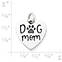 View Larger Image of "Dog Mom" Charm