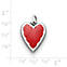 View Larger Image of Enamel Red Heart Charm