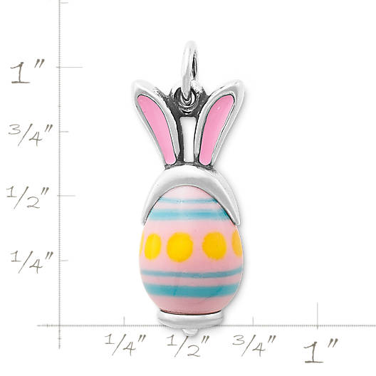 View Larger Image of Enamel Bunny Ears Art Glass Charm