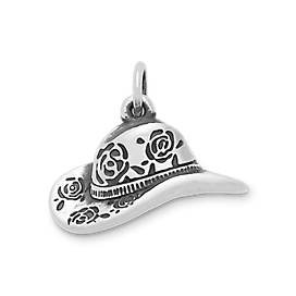 Floral Cowgirl Hat Charm