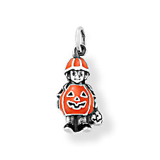 Enamel My Little Pumpkin Halloween Charm