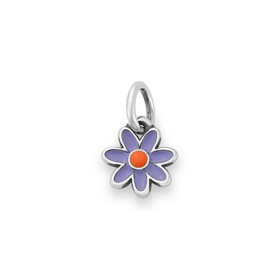 Gemstone & Enamel Betty Bee Charm Pink Sapphire/White Enamel | Storrow Jewelry