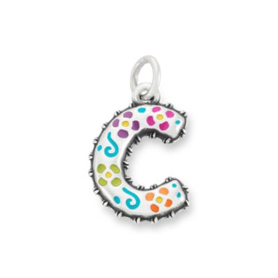 Enamel Consuela Floral Initial Charm thumbnail 9