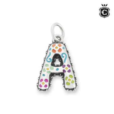 Enamel Consuela Floral Initial Charm thumbnail 6