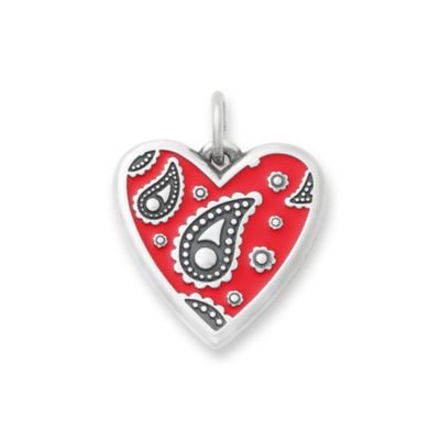 Enamel Western Bandana Heart Charm thumbnail 9