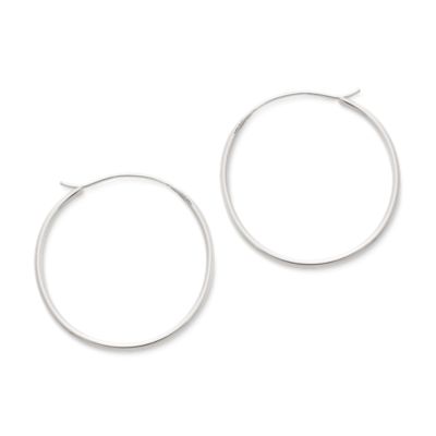Medium Swedged Hoop Earrings James Avery